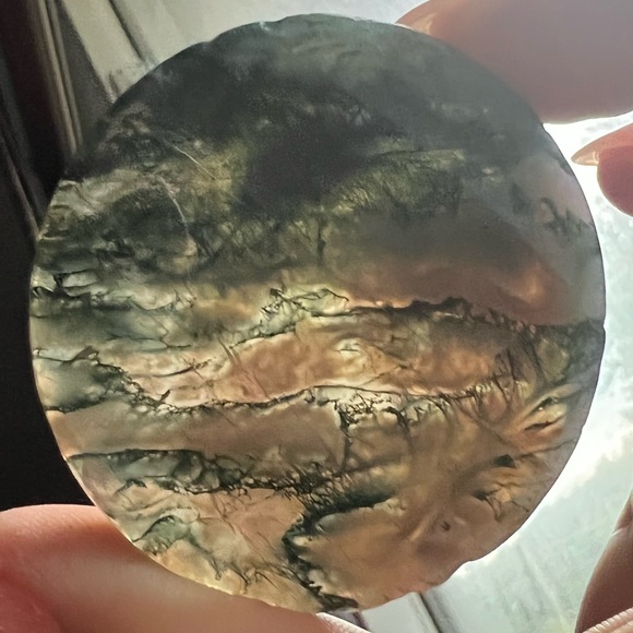 Moss Agate Coaster - Picture 6 of 17